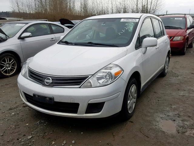 3N1BC1CP1CK264438 - 2012 NISSAN VERSA S WHITE photo 2