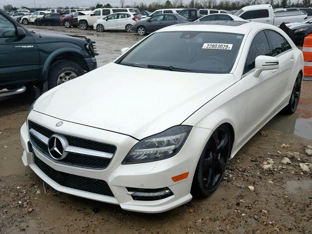 WDDLJ7DB3EA118355 - 2014 MERCEDES-BENZ CLS 550 WHITE photo 2