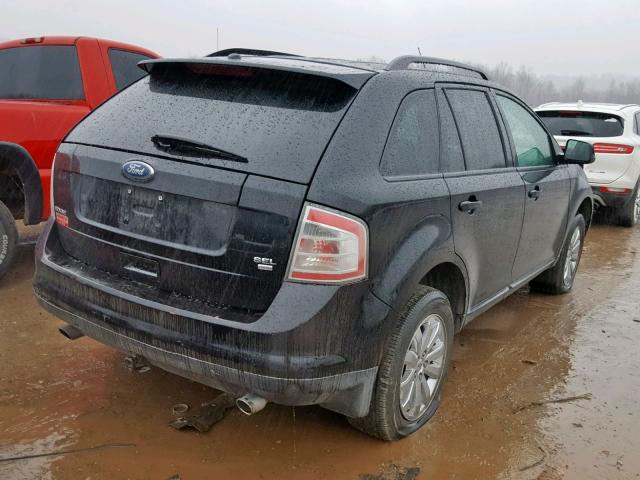 2FMDK48C77BA79320 - 2007 FORD EDGE SEL BLACK photo 4