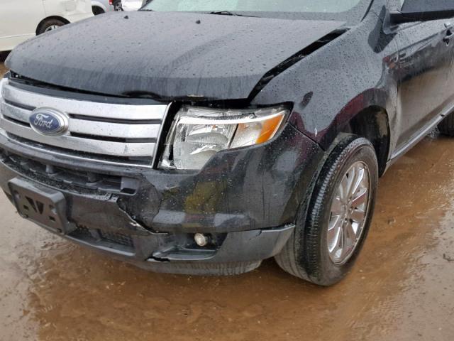 2FMDK48C77BA79320 - 2007 FORD EDGE SEL BLACK photo 9