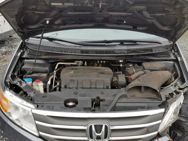 5FNRL5H21CB064457 - 2012 HONDA ODYSSEY LX GRAY photo 7