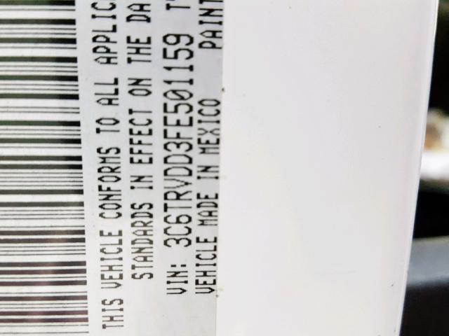 3C6TRVDD3FE501159 - 2015 RAM PROMASTER 白色 照片 10