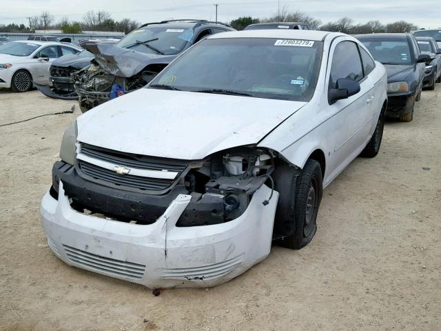 1G1AK18H297115033 - 2009 CHEVROLET COBALT LS WHITE photo 2