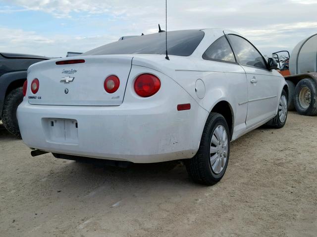 1G1AK18H297115033 - 2009 CHEVROLET COBALT LS WHITE photo 4