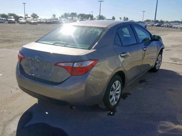 2T1BURHE4GC507825 - 2016 TOYOTA COROLLA L ნაცრისფერი ფოტო 4