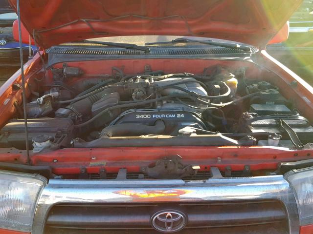 JT3HN86R2W0164131 - 1998 TOYOTA 4RUNNER SR RED photo 7