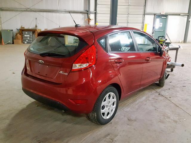 3FADP4EJ4DM223088 - 2013 FORD FIESTA SE 红色 照片 4
