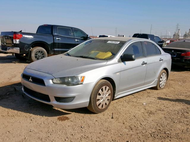 JA32U1FU8AU007249 - 2010 MITSUBISHI LANCER DE SILVER photo 2