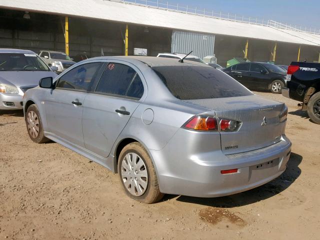 JA32U1FU8AU007249 - 2010 MITSUBISHI LANCER DE SILVER photo 3