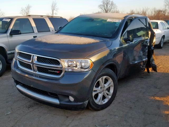 1D4RE2GG5BC730868 - 2011 DODGE DURANGO EX GRAY photo 2