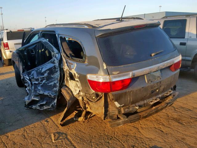 1D4RE2GG5BC730868 - 2011 DODGE DURANGO EX GRAY photo 3