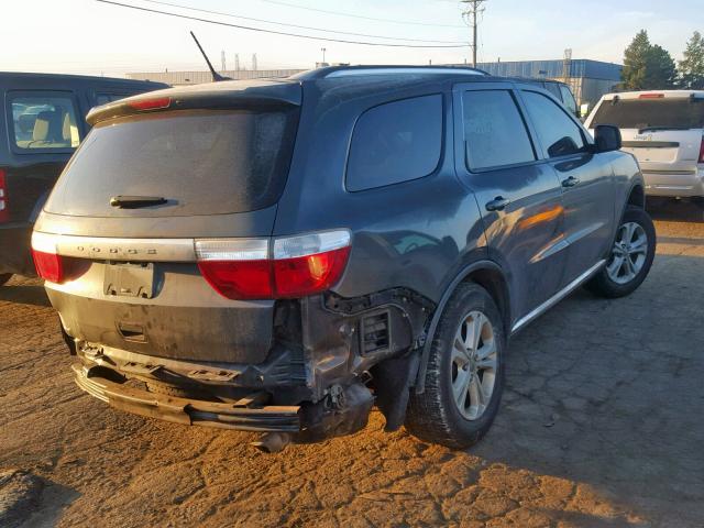 1D4RE2GG5BC730868 - 2011 DODGE DURANGO EX GRAY photo 4