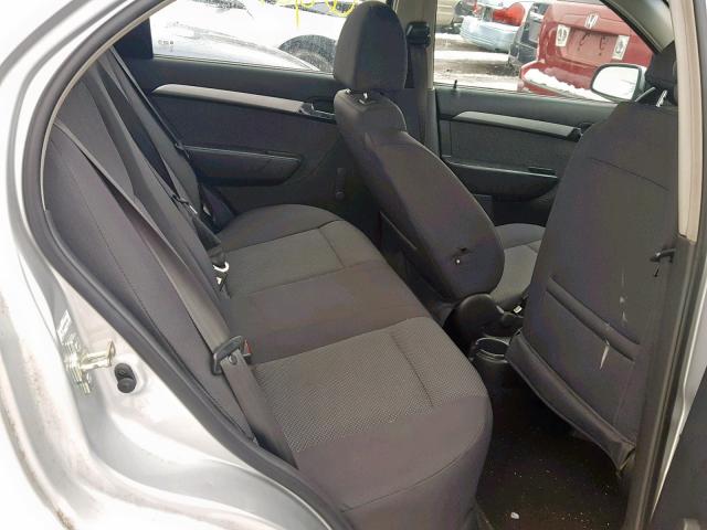 KL1TD5DEXBB137322 - 2011 CHEVROLET AVEO LS SILVER photo 6