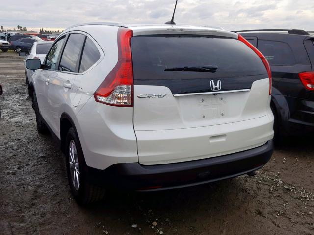 5J6RM3H72EL029532 - 2014 HONDA CR-V EXL WHITE photo 3