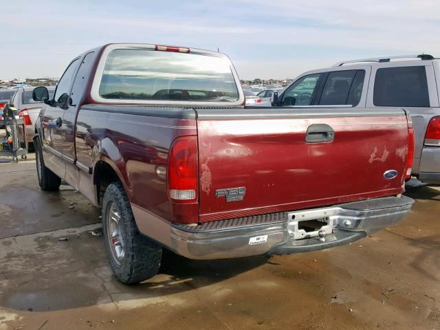 2FTDX1720VCA99817 - 1997 FORD F150 BURGUNDY photo 3