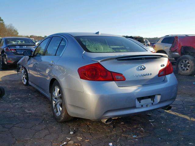 JNKBV61EX7M716803 - 2007 INFINITI G35 SILVER photo 3