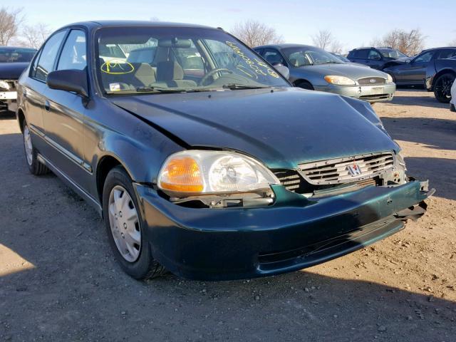 2HGEJ6623WH525347 - 1998 HONDA CIVIC DX GREEN photo 1