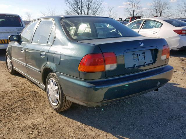 2HGEJ6623WH525347 - 1998 HONDA CIVIC DX GREEN photo 3