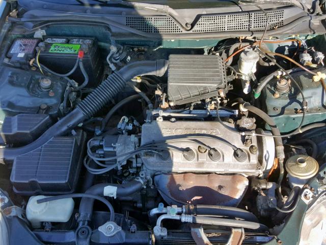 2HGEJ6623WH525347 - 1998 HONDA CIVIC DX GREEN photo 7