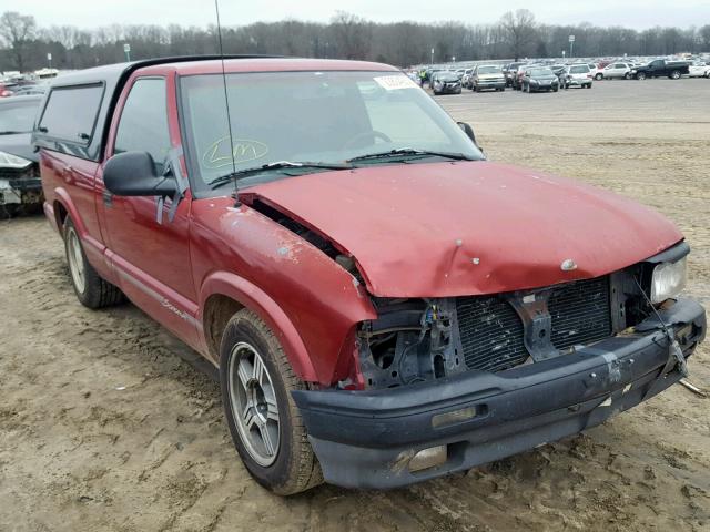 1GTCS14W7V8510107 - 1997 GMC SONOMA MAROON photo 1