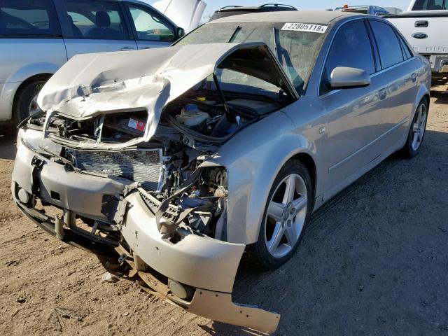 WAULT68E34A190073 - 2004 AUDI A4 3.0 QUA GRAY photo 2