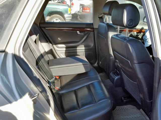 WAULT68E34A190073 - 2004 AUDI A4 3.0 QUA GRAY photo 6