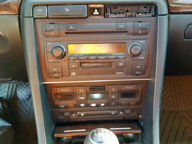 WAULT68E34A190073 - 2004 AUDI A4 3.0 QUA GRAY photo 9