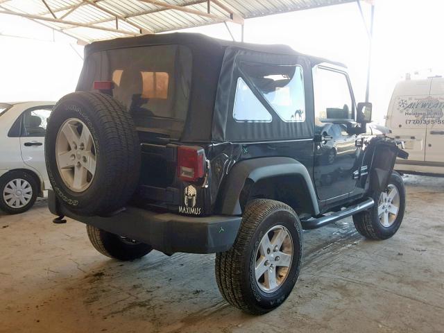 1C4AJWAGXEL126193 - 2014 JEEP WRANGLER S BLACK photo 4