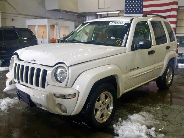 1J4GL58KX3W592401 - 2003 JEEP LIBERTY LI WHITE photo 2