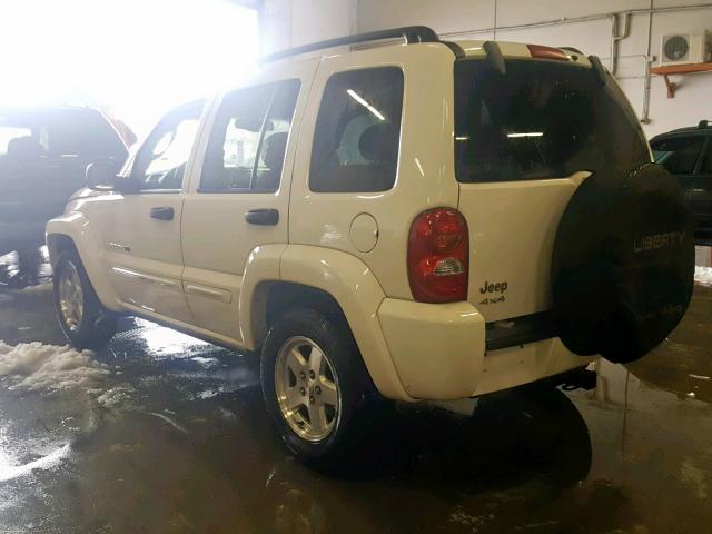 1J4GL58KX3W592401 - 2003 JEEP LIBERTY LI WHITE photo 3