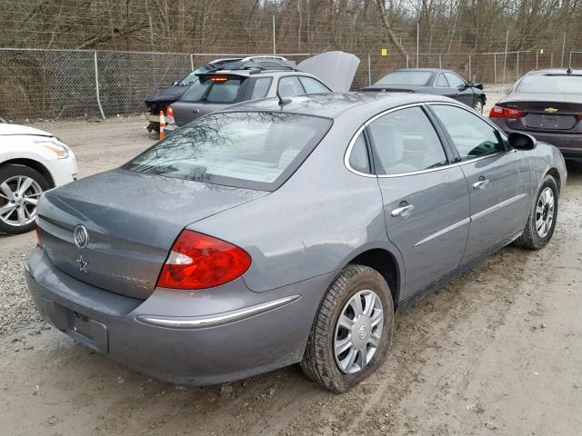 2G4WC582181148352 - 2008 BUICK LACROSSE C GRAY photo 4