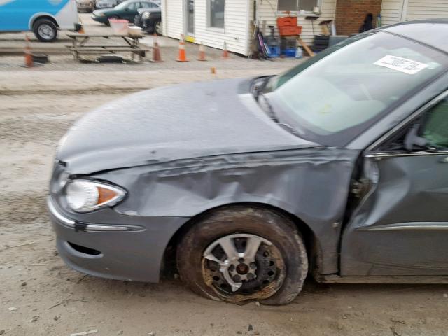 2G4WC582181148352 - 2008 BUICK LACROSSE C GRAY photo 9