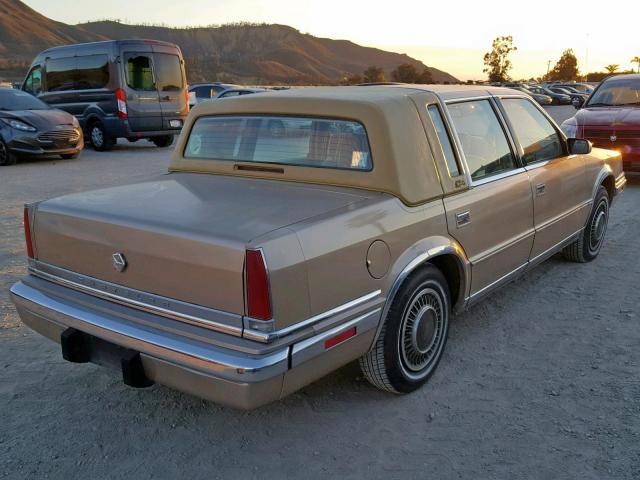 1C3XY66R4MD209373 - 1991 CHRYSLER NEW YORKER TAN photo 4