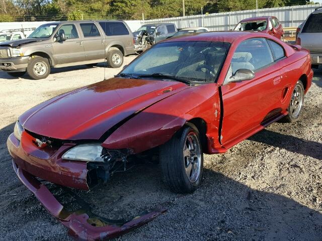 1FALP4041RF123132 - 1994 FORD MUSTANG RED photo 2