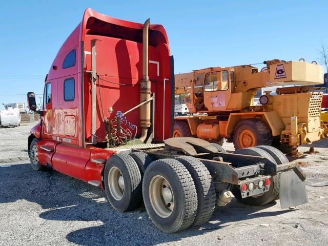 1XKTDB9X01J880730 - 2001 KENWORTH CONSTRUCTI RED photo 3