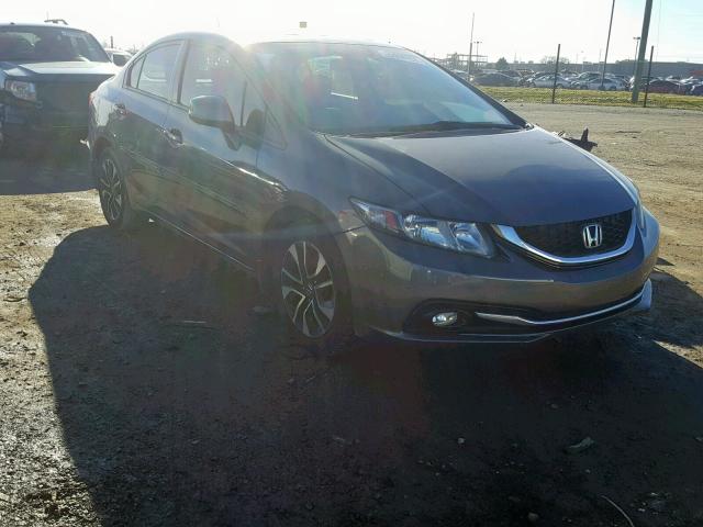 19XFB2F94DE025700 - 2013 HONDA CIVIC EXL GRAY photo 1