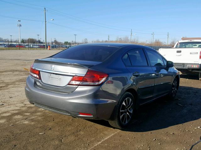 19XFB2F94DE025700 - 2013 HONDA CIVIC EXL GRAY photo 4