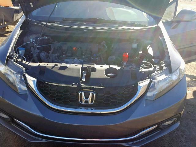 19XFB2F94DE025700 - 2013 HONDA CIVIC EXL GRAY photo 7