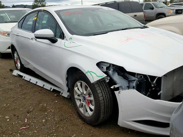 3FA6P0G7XJR150729 - 2018 FORD FUSION S WHITE photo 1