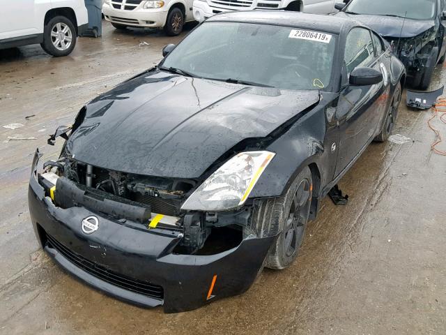 JN1AZ34D94M103606 - 2004 NISSAN 350Z COUPE BLACK photo 2