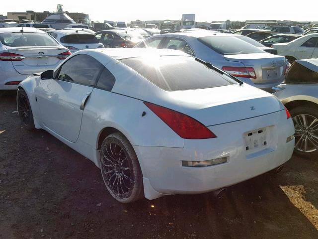 JN1BZ34DX7M504798 - 2007 NISSAN 350Z COUPE WHITE photo 3