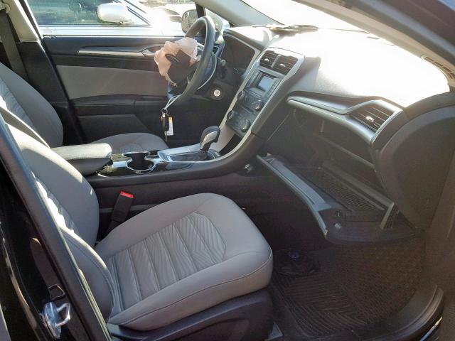 3FA6P0G77GR140507 - 2016 FORD FUSION S BLACK photo 5
