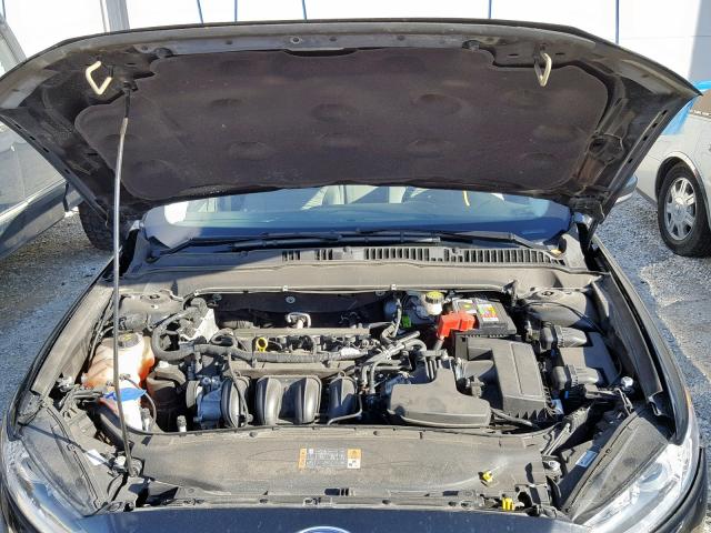 3FA6P0G77GR140507 - 2016 FORD FUSION S BLACK photo 7