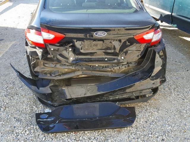 3FA6P0G77GR140507 - 2016 FORD FUSION S BLACK photo 9