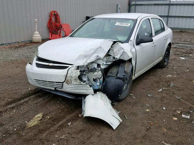 1G1AB5F55A7112101 - 2010 CHEVROLET COBALT LS WHITE photo 2