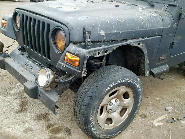 1J4FA44S96P775062 - 2006 JEEP WRANGLER / BLACK photo 10