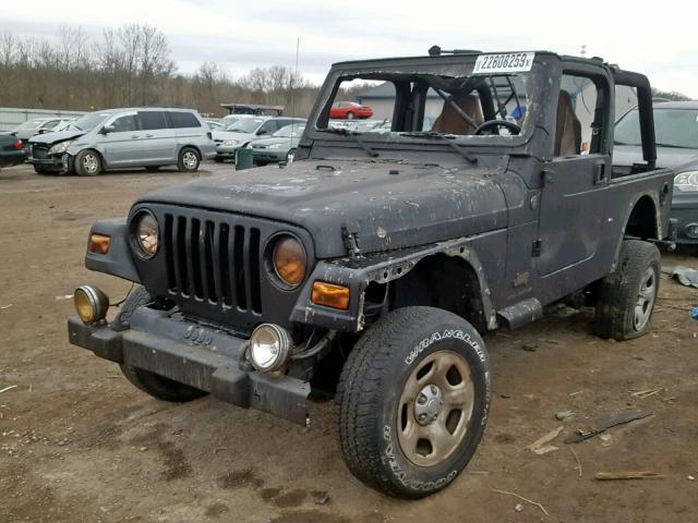 1J4FA44S96P775062 - 2006 JEEP WRANGLER / BLACK photo 2