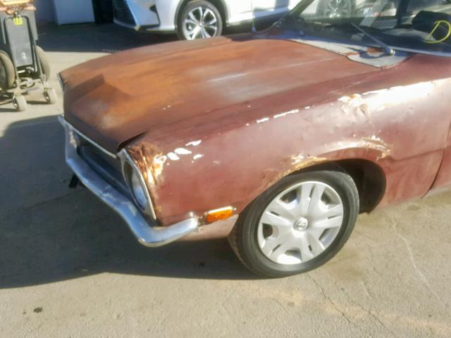 2K91T168591 - 1972 FORD MAVERICK MAROON photo 9