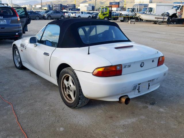 4USCH7328WLE06656 - 1998 BMW Z3 1.9 WHITE photo 3