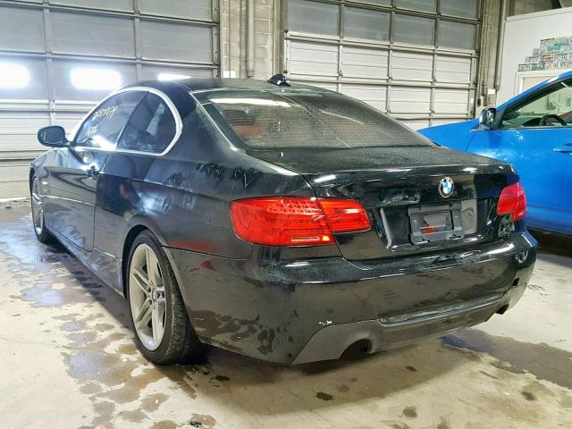 WBAKF9C5XBE619758 - 2011 BMW 335 XI BLACK photo 3